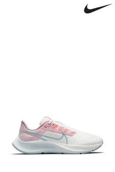 Nike White/Pink Pegasus 38 Road Running Trainers (539211) | €172