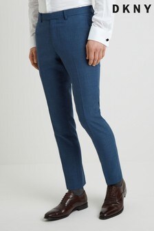 DKNY Strukturierte, sommerliche Slim Fit Hose, Blau (539404) | 48 €
