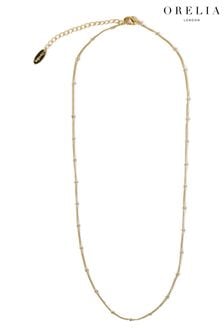 Orelia London 18K Gold Satellite chain necklace 15" (539854) | LEI 72