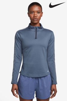 Niebieski - Bluza Nike Therma-fit z krótkim zamkiem (540184) | 152 zł