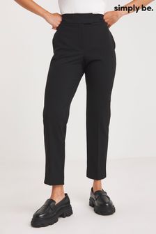 Simply Be Magisculpt Tapered Regular Length Black Trousers (540373) | $79