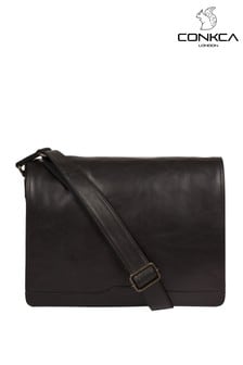 Conkca Zico Leather Messenger Bag (540485) | ₪ 396