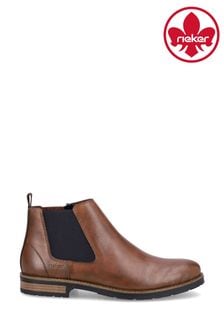 Rieker Mens Zipper Brown Boots (541064) | SGD 168