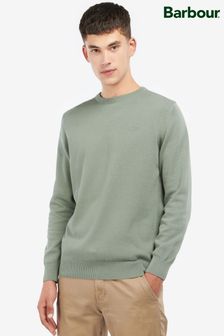 ירוק - סוודר Pima מכותנה עם צווארון עגול לגברים של Barbour® (542639) | ‏405 ‏₪