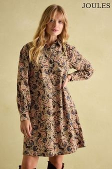 Multi - Joules Maple Corduroy Shirt Dress (542897) | 418 LEI