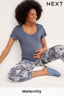 藍色棕櫚 - 孕婦裝棉質睡衣 (543456) | HK$170