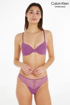 Calvin Klein Purple Geo Lace Demi Bra (543959) | 144 zł
