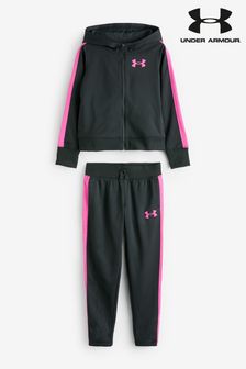 Under Armour Black/Pink Rival Knit Tracksuit (543984) | 383 SAR