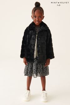 Mint Velvet Black Faux Fur Jacket (544349) | HK$514 - HK$555