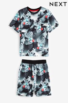 Black/White Reindeer Short Pyjamas (3-16yrs) (544466) | $26 - $36