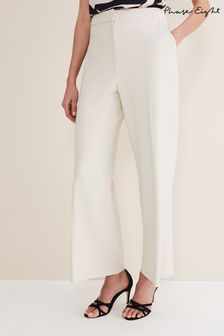 Phase Eight Natural Celyn Wide Leg Trousers (544489) | $261