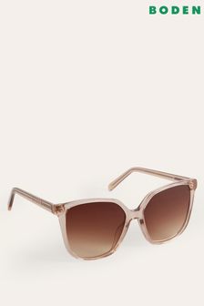 Boden Natural Thin D Frame Sunglasses (544512) | $138