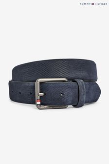 Tommy Hilfiger Blue 3.5 Suede Belt (544565) | $107