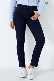 Crew Clothing Company Cotton Straight Casual Navy Jeans (544568) | $94