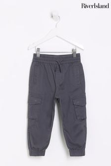 River Island Grey Chrome Boys Hatch Cargo Trousers (544743) | €24