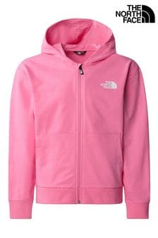 The North Face Pink Girls Oversized Full Zip Hoodie (544785) | €86