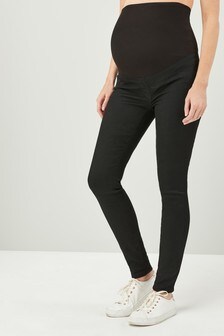Leggings de maternité en jean avec empiècement au niveau du ventre
