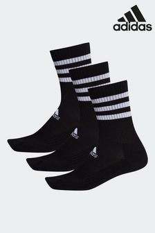 adidas Black Adult 3-Stripes Cushioned Crew Socks 3 Pairs (545006) | 11 €