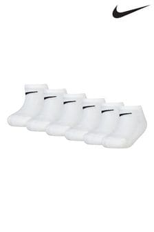 Blanco - Pack de 6 pares de calcetines tobilleros para niños pequeños de Nike (545207) | 20 €