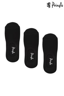 Pringle Black Super Low Cut Cushioned Shoe Liners Socks (545327) | 69 QAR