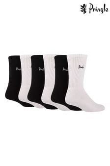 Pringle White Bamboo Cushioned Sports Socks 6 Packs (545393) | €31