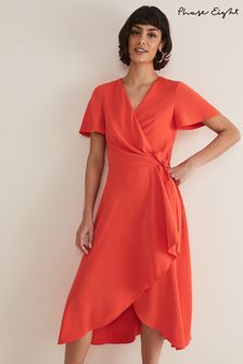 Phase Eight Red Julissa Wrap Dress (545943) | €164