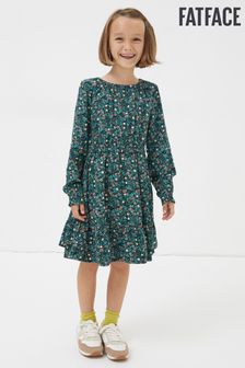 FatFace Green Isla Evergreen Floral Dress (546172) | 37 €