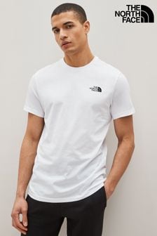 Weiß-schwarz - The North Face Simple Dome Kurzärmeliges T-Shirt (546323) | 18 €