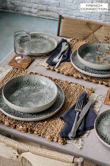 French Connection 12 Piece Natural Grey Westcott Reactive Dinner Set (546384) | €150