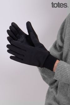 Totes Black Ladies Smartouch Thermal Lined Stretch Gloves (546874) | SGD 22