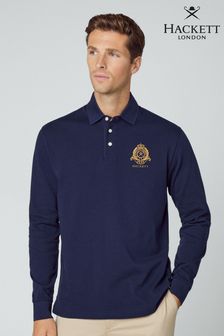 Синяя мужская рубашка в стиле регби Hackett London (547057) | €97