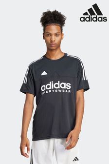 Schwarz - Adidas M Tiro Tee Q1 T-shirt (547121) | 44 €