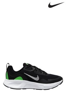Nike Black/Green Wear All Day Youth Trainers (547226) | ₪ 186