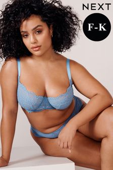 Blue Ultimate Support F-K Cup Non Pad Wired Lace Bra (547351) | SGD 52