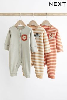 Footless Baby Sleepsuit 3 Pack (0mths-3yrs)
