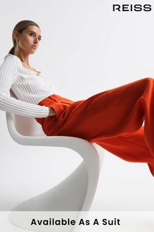 Reiss Orange Hollie Wide Leg Linen Trousers (547687) | SGD 491