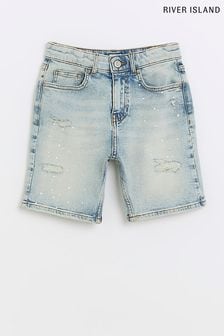 Modre kratke hlače z barvnimi packami River Island (547866) | €17 - €26