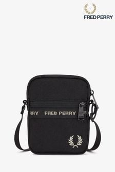 Fred Perry Black Taped Cross Body Bag (547970) | $110