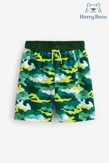 Harry Bear Green Boys Camo Swim Shorts (548607) | 77 SAR