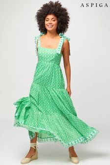 أخضر - Aspiga Tabitha Maxi Dress (548837) | 749 د.إ