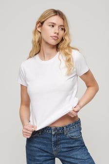 Superdry White Essential Logo 90's T-Shirt (548957) | KRW42,700