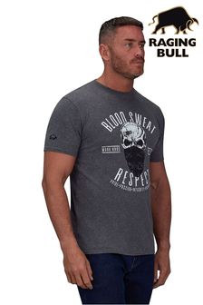 Raging Bull Grey Blood Sweat Respect T-Shirt (548993) | 43 € - 46 €