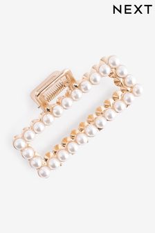 Pearl Rectangle Hair Claw