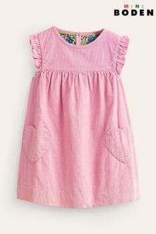 Boden Pink Woven Heart Pocket Dresses (549296) | SGD 48 - SGD 56