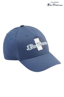 قبعة بيسبول بطبعة نص العلامة التجارية لون أزرق من Ben Sherman (549338) | 96 ر.س