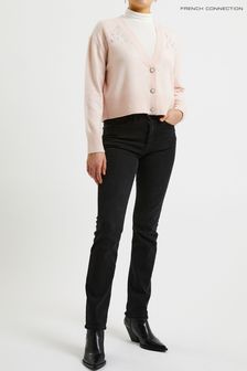 French Connection Vhari Long Sleeve Embroidered Cardigan