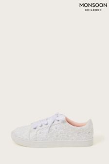 Monsoon Natural Bridal Pearly Trainers (549943) | €47 - €53
