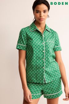 Boden Green Short Sleeve Pyjama Top (550157) | 188 QAR