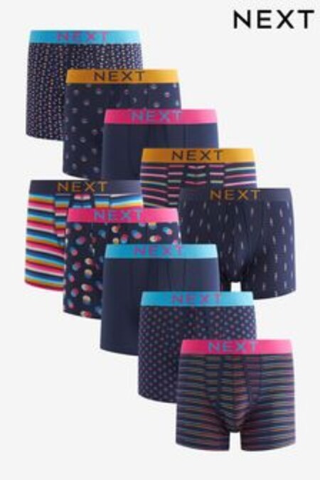 Multi Patterned 10 pack A-Front Boxers (550474) | $87