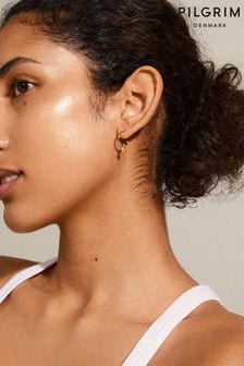 PILGRIM Gold Plated Ava Hoop Earrings with Star Drop (550563) | 28 €